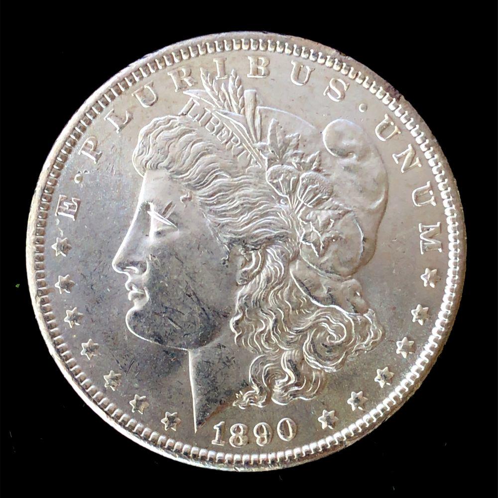 1890 P Morgan Silver Dollar Choice BU (1 of 2)