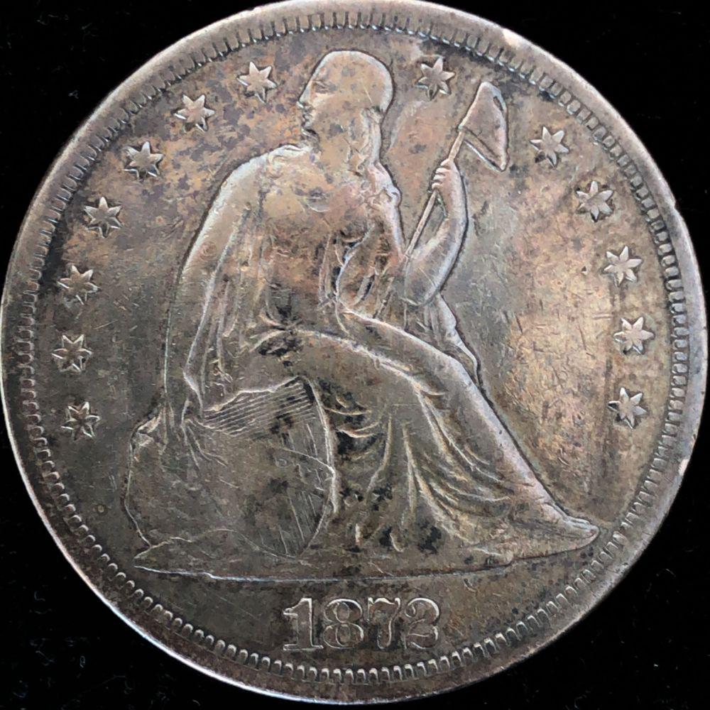 1872 S Seated Liberty Dollar CH VF (1 of 2)