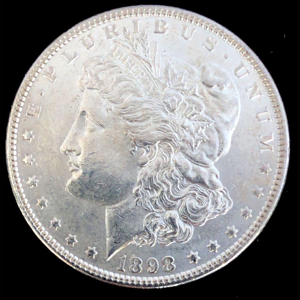 1898 Morgan Silver Dollar Choice BU (1 of 2)