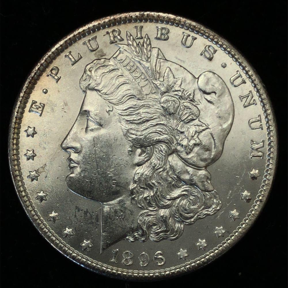 1896 Morgan Silver Dollar Choice Unc. (1 of 2)