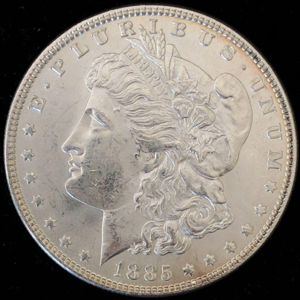 1885 Morgan Silver Dollar Choice Unc. (1 of 2)