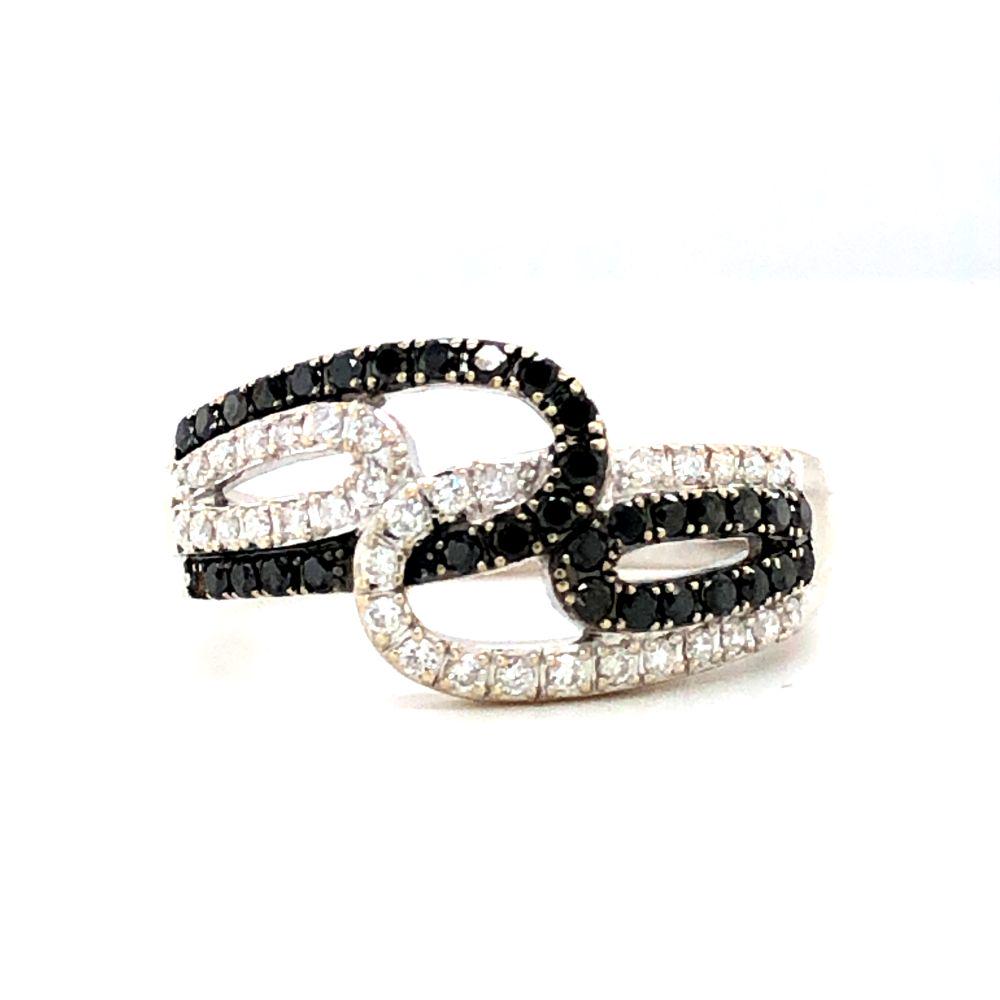 .70 CTW Black and White Diamond Ring 14K (1 of 3)