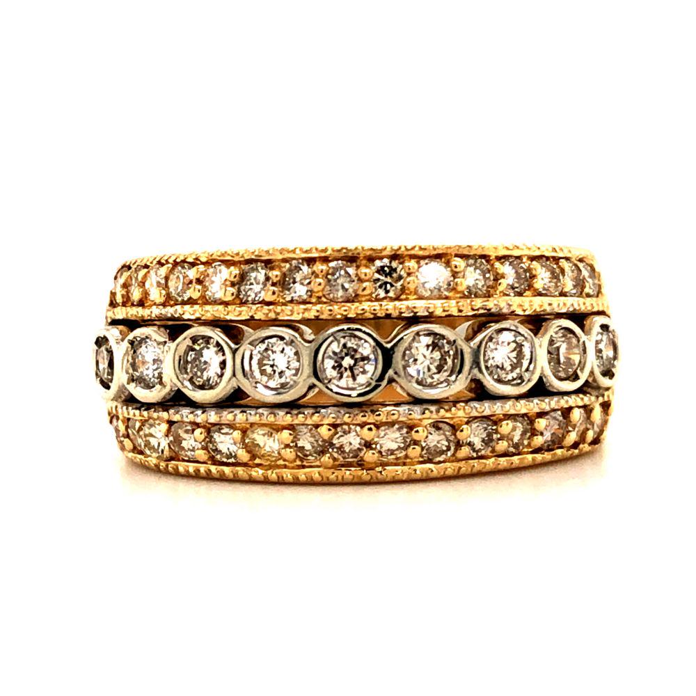 1 CTW Diamond Band HEAVY 14K Yellow Gold (1 of 6)