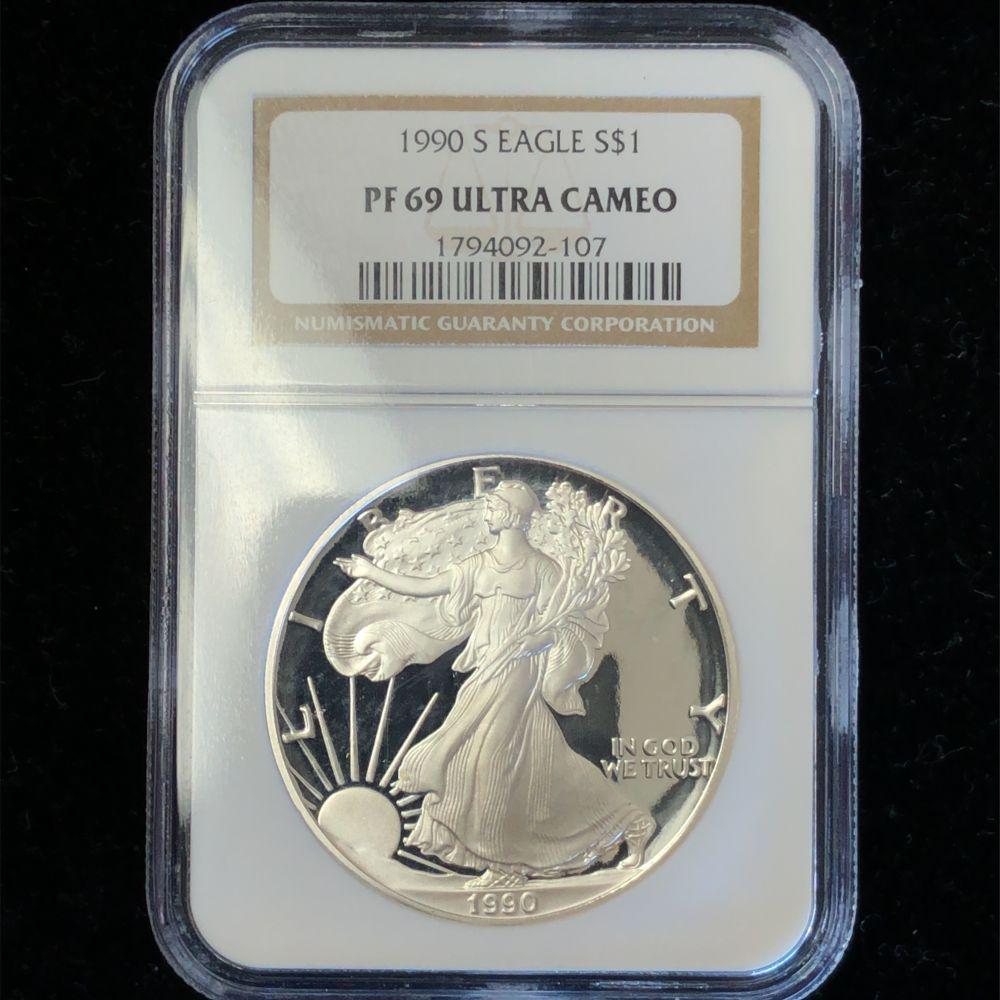 1990 S Proof Silver Eagle NGC PF69 UC (1 of 4)