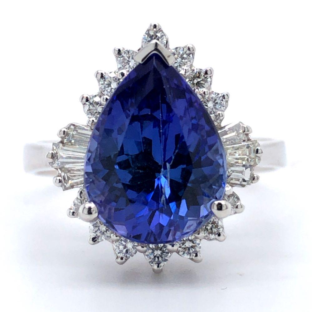 Tanzanite & Diamond Ring 14K (1 of 6)