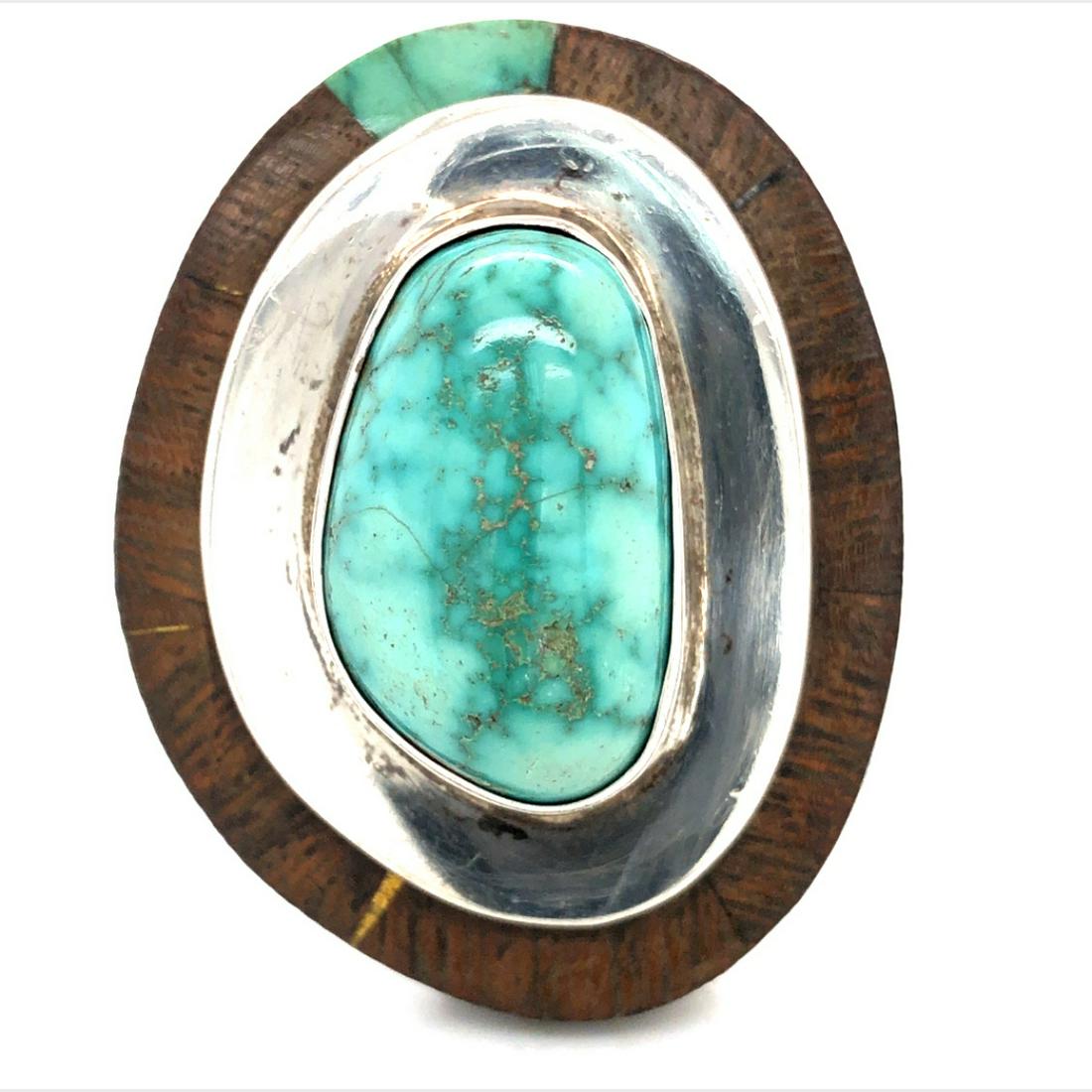 Navajo Unique King's Manassa Turquoise Ring (1 of 4)