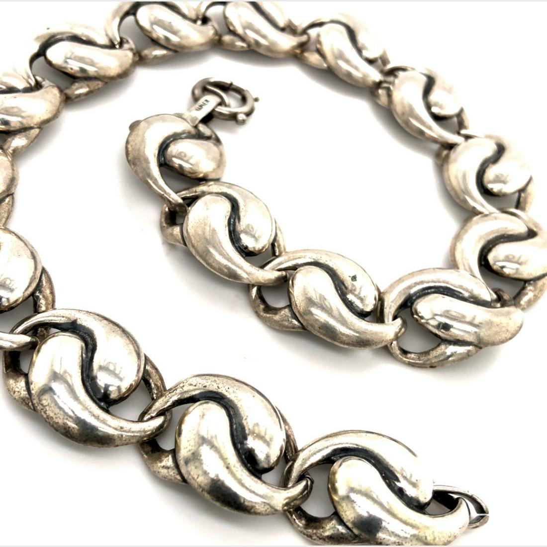 Vintage Design Napier Sterling Link Necklace (1 of 6)