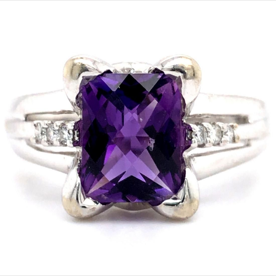 Amethyst and Diamond Ring (1 of 4)