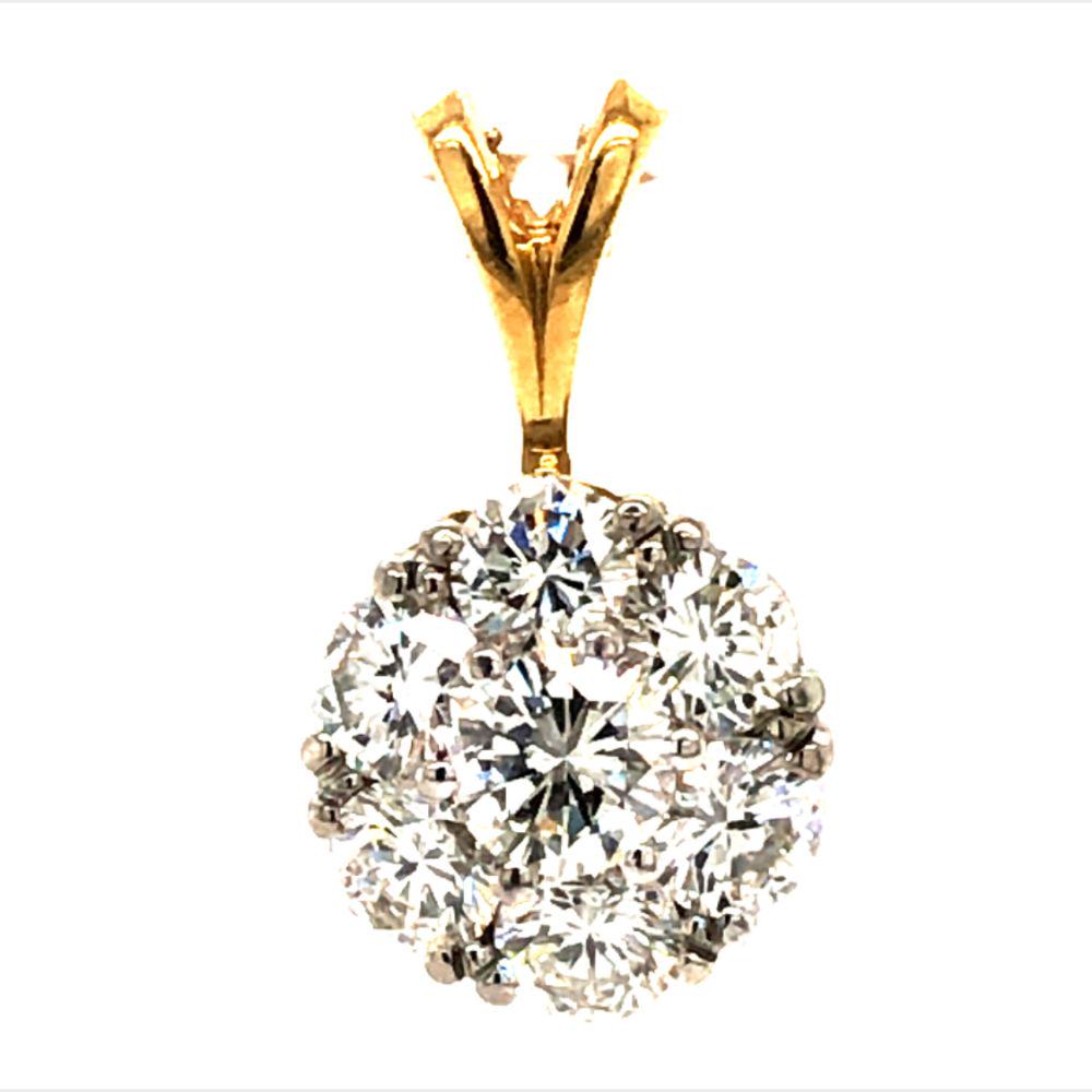 Jabel Diamond Cluster Pendant VS Clarity (1 of 4)