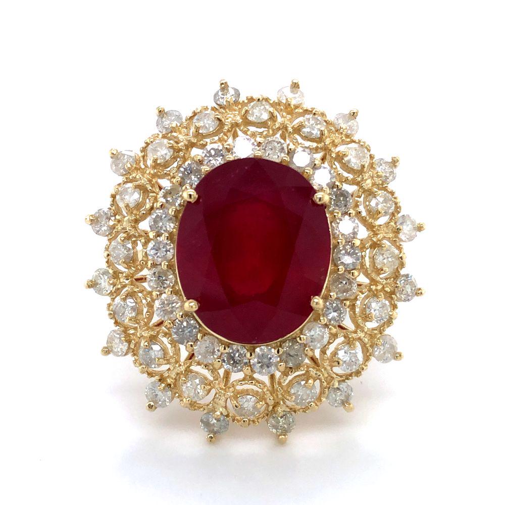 Grandiose Ruby and Diamond Ring (1 of 6)