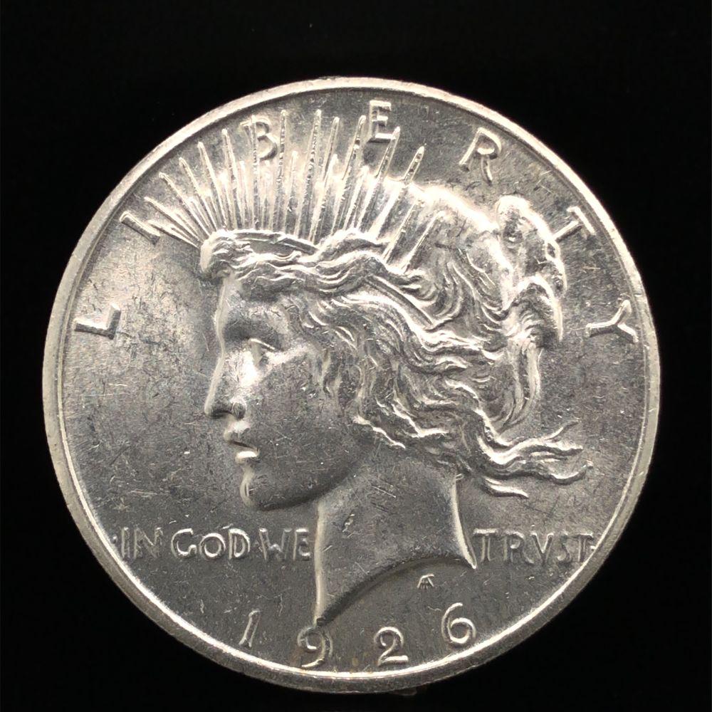 1926 S Peace Silver Dollar Choice Unc. (1 of 2)
