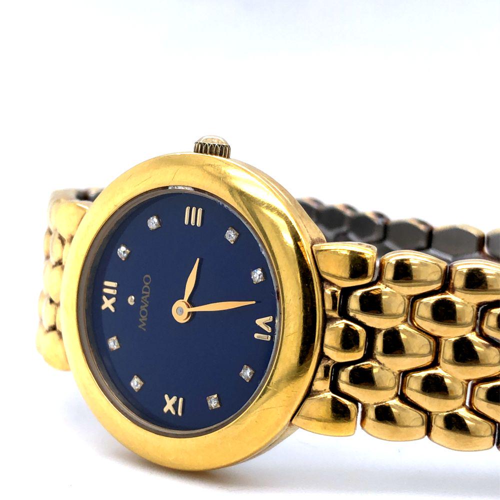 Ladies' Movado Watch Blue Dial (1 of 4)