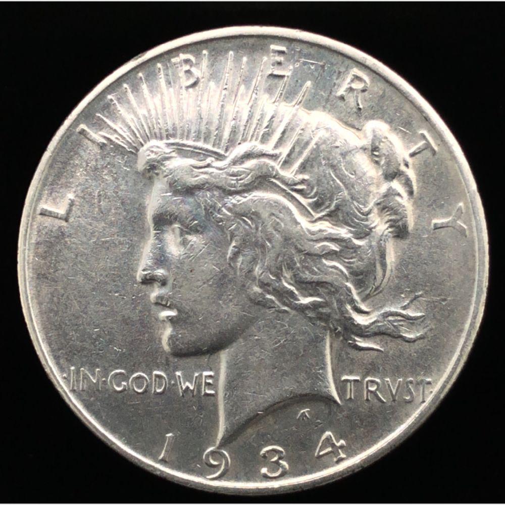 1934 D Peace Silver Dollar Choice AU (1 of 2)
