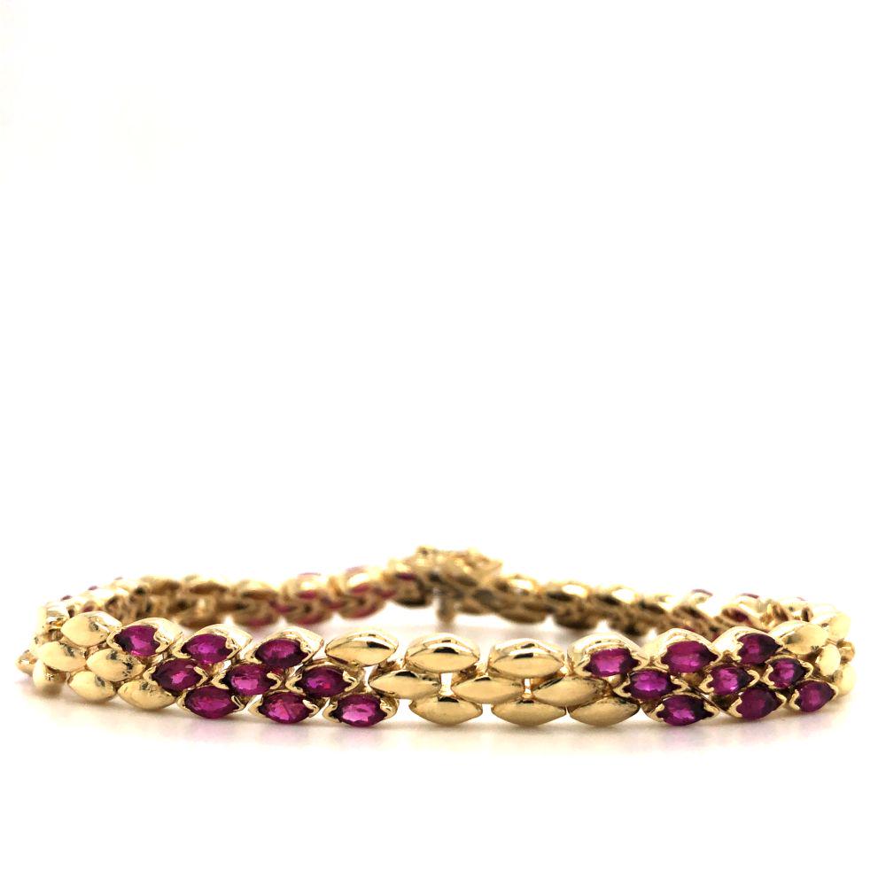 Ruby and Solid Gold Bracelet (1 of 8)