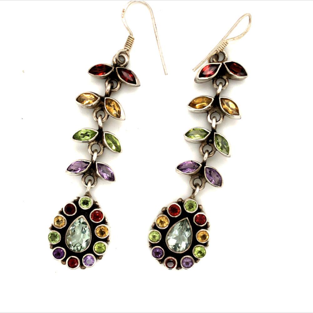 Handmade Multi Gemstone Dangle Earring's (1 of 5)