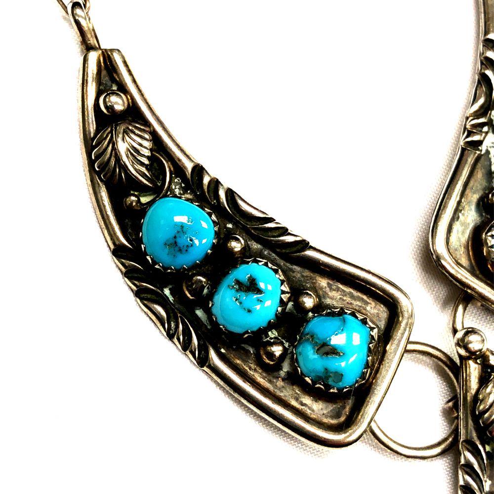 Native American 3 Pannel Turquoise Necklace (1 of 5)