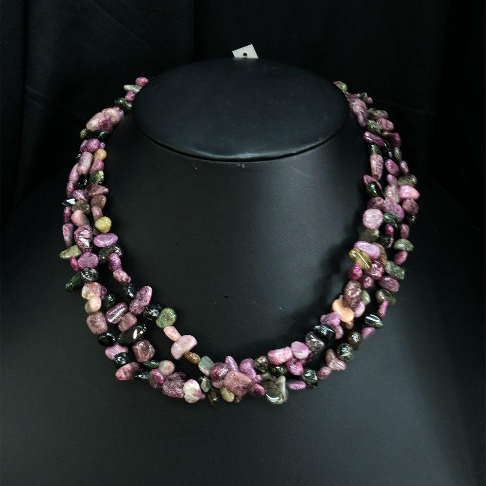 Navajo Tourmaline & Green Amethyst Necklace (1 of 4)