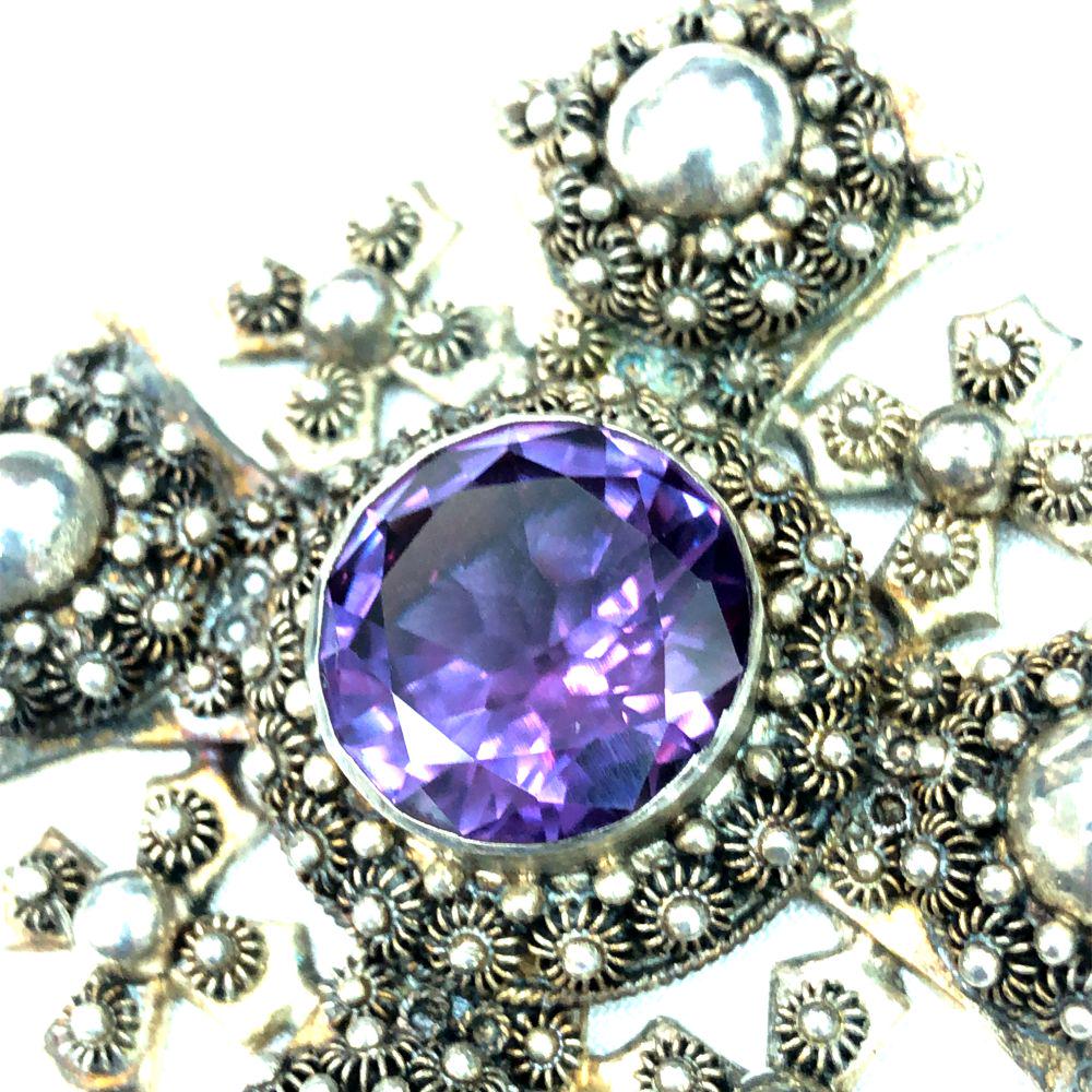 Unique Circa 1900 Jerusalem Cross with Alexandrite (1 of 10)