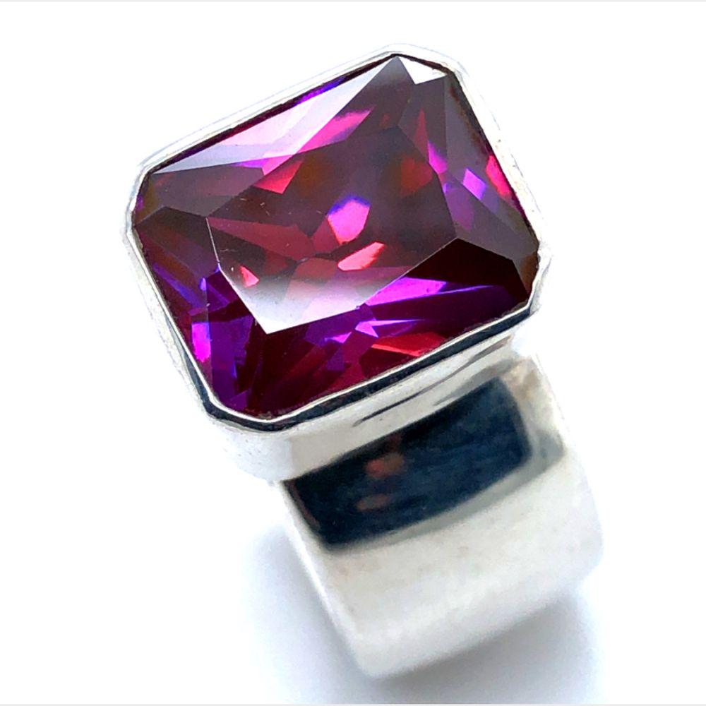 Beautiful Navajo Handmade Mystic Topaz Ring (1 of 6)