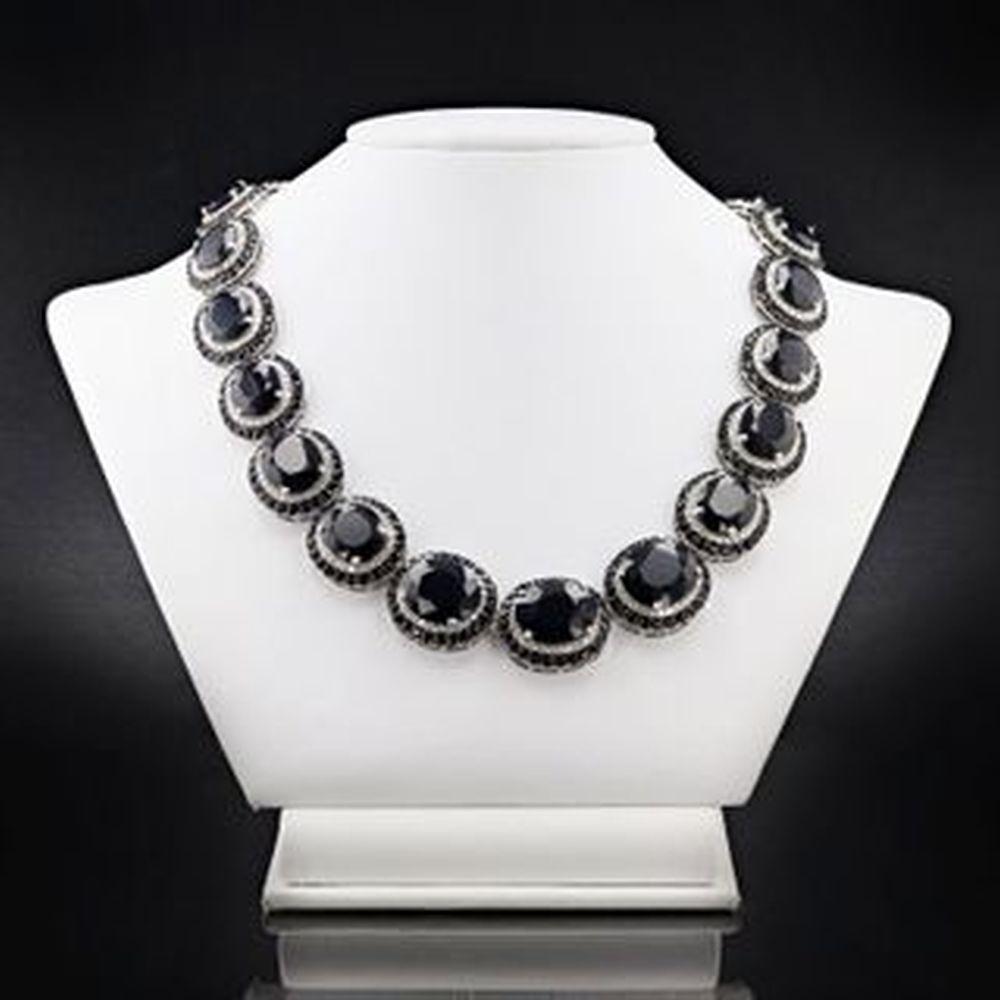 183 CTW Blue Sapphire & Diamond Eternity Necklace (1 of 4)