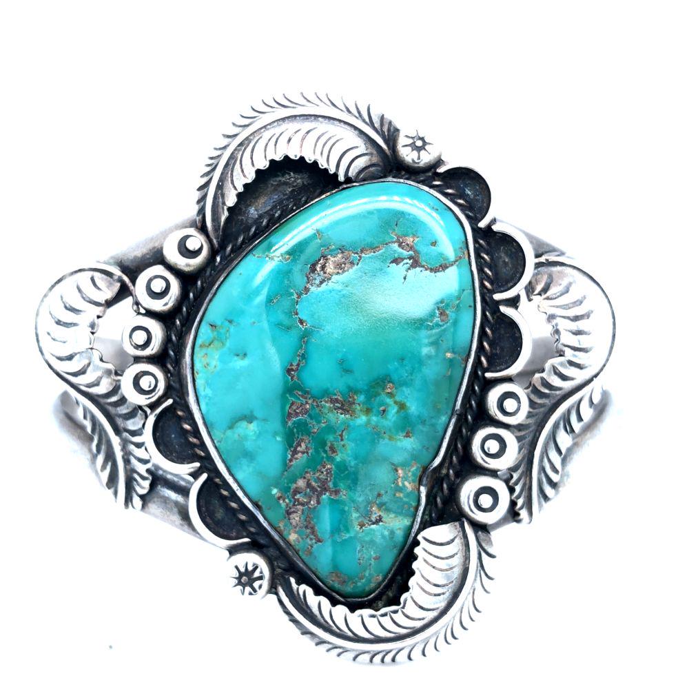 Native American Vintage Circa 1940's Royston Turquoise Cuff (1 of 4)