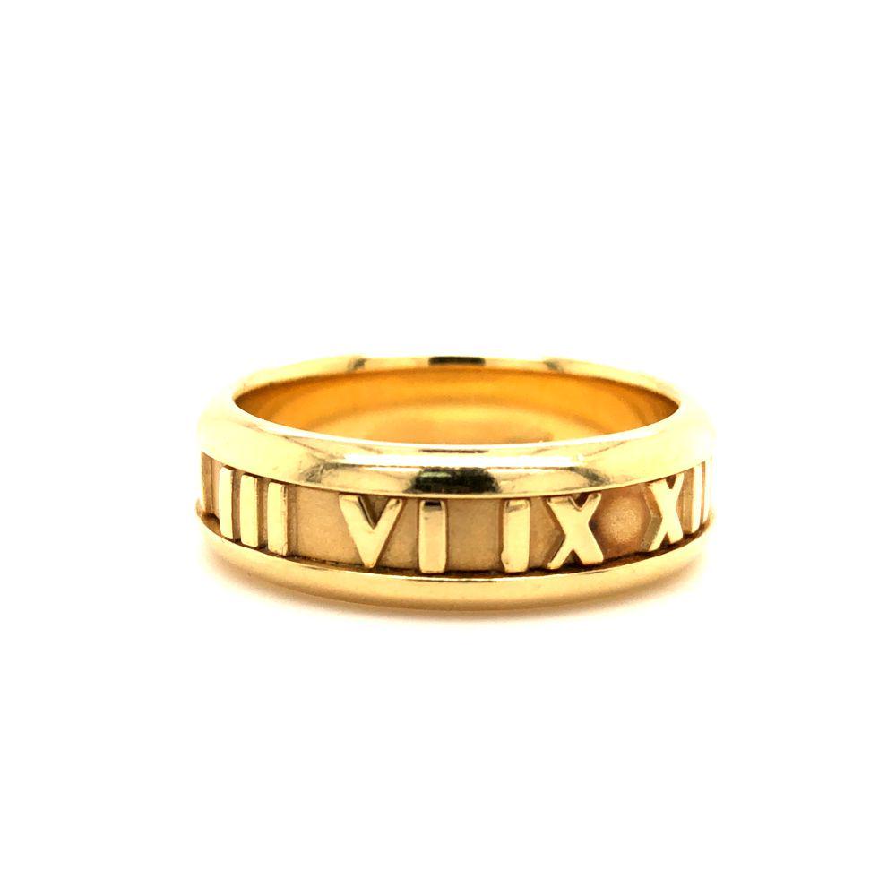 Tiffany & Co 18K Atlas Numeric Ring Solid (1 of 9)