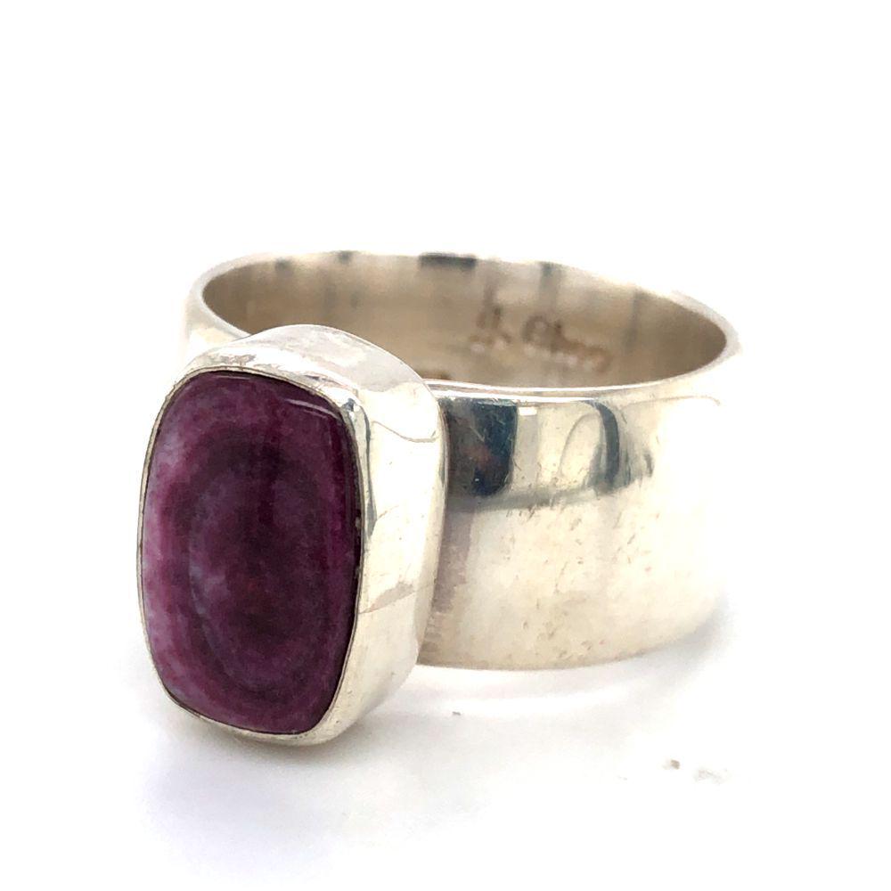 Navajo J Chee Purple Spiney Oyster Ring (1 of 3)