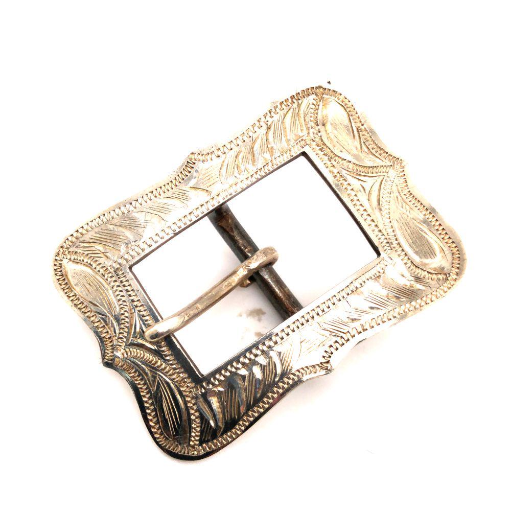 Vintage Mexico 925 Silver Buckle Signed (1 of 3)