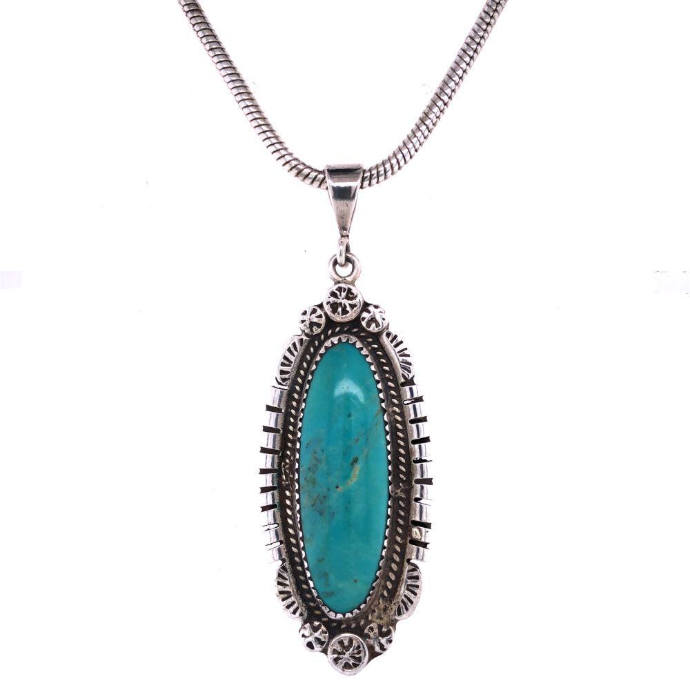 Vintage Circa 1960 Royston Turquoise Pendant (1 of 7)