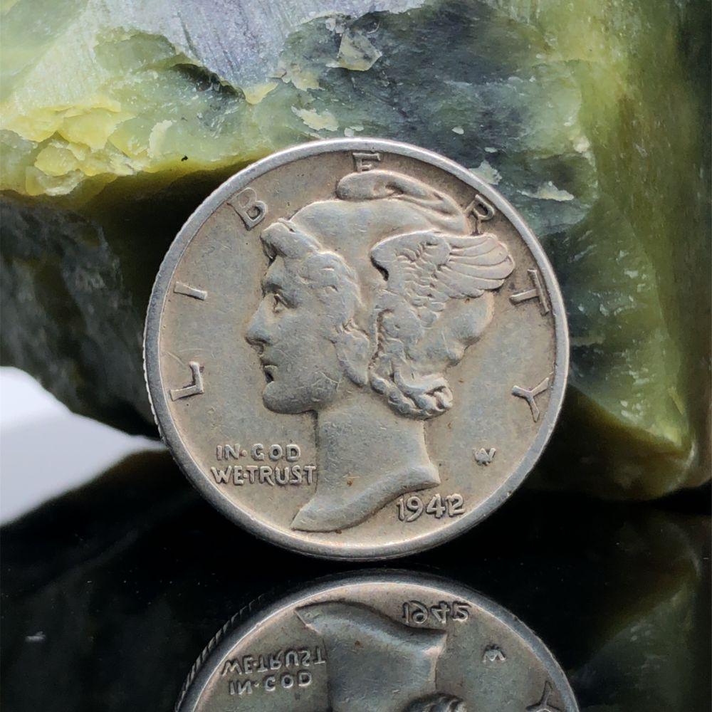 1942/1 Mercury Dime XF (1 of 3)