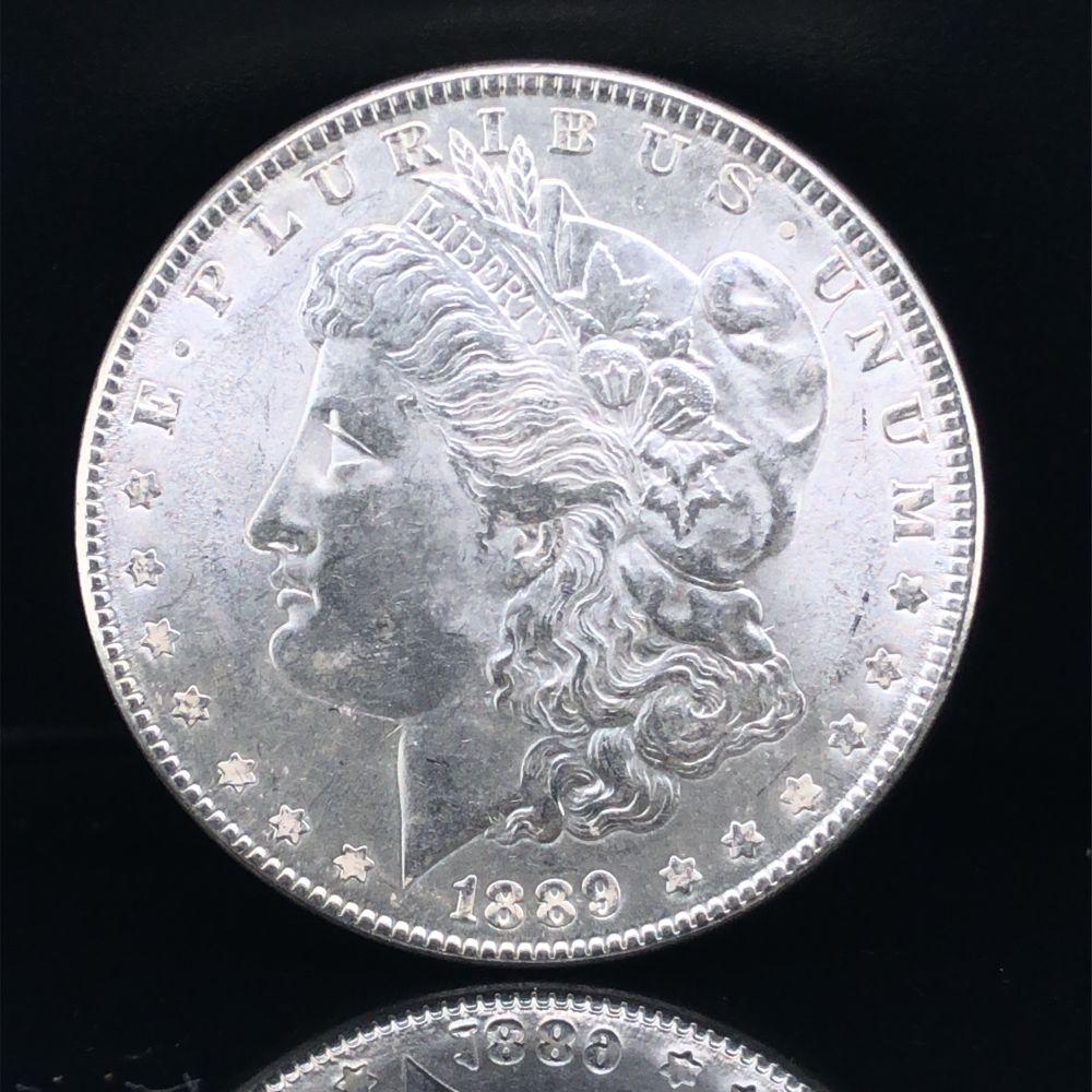 1889 P Morgan Silver Dollar Choice Uncirculated (1 of 2)