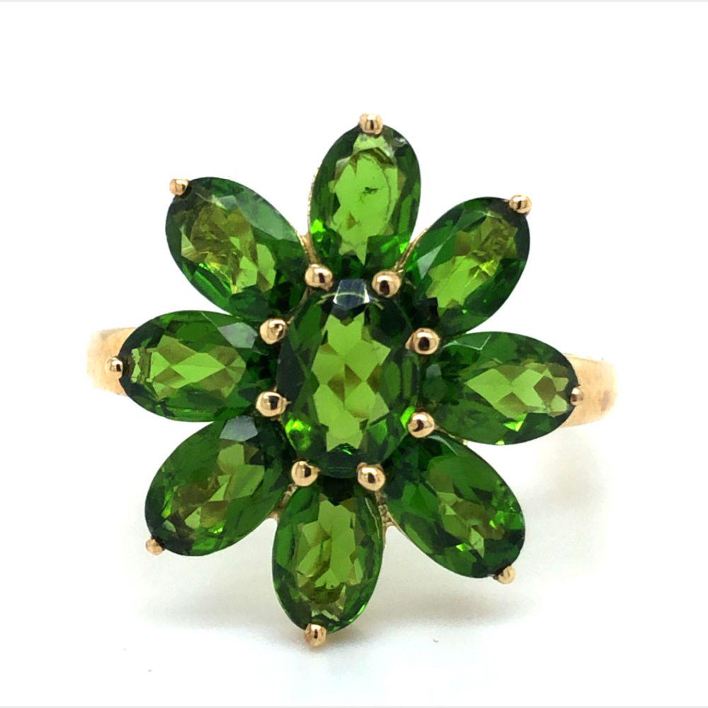 Chrome Diopside Cluster Ring (1 of 4)