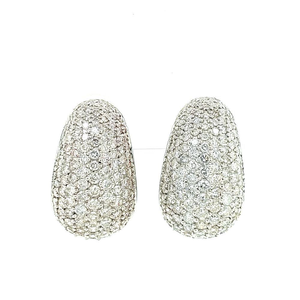 Pave' Diamond Drop Earrings (1 of 7)