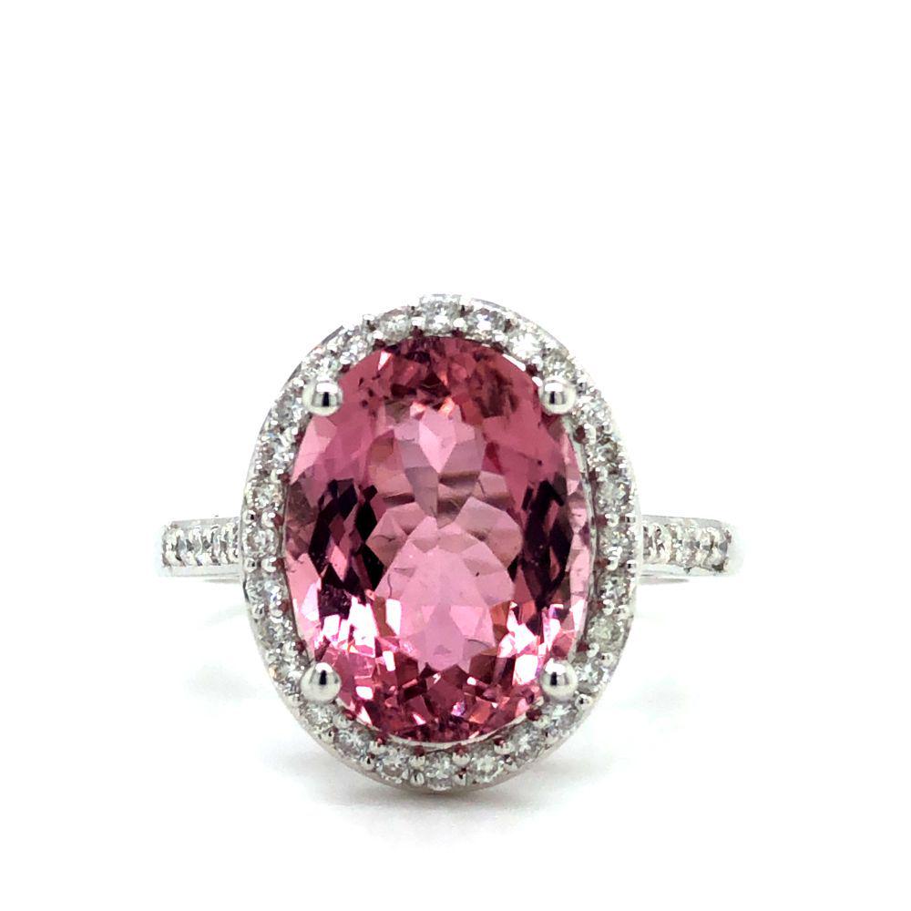 Pink Tourmaline and Diamond Ring (1 of 9)