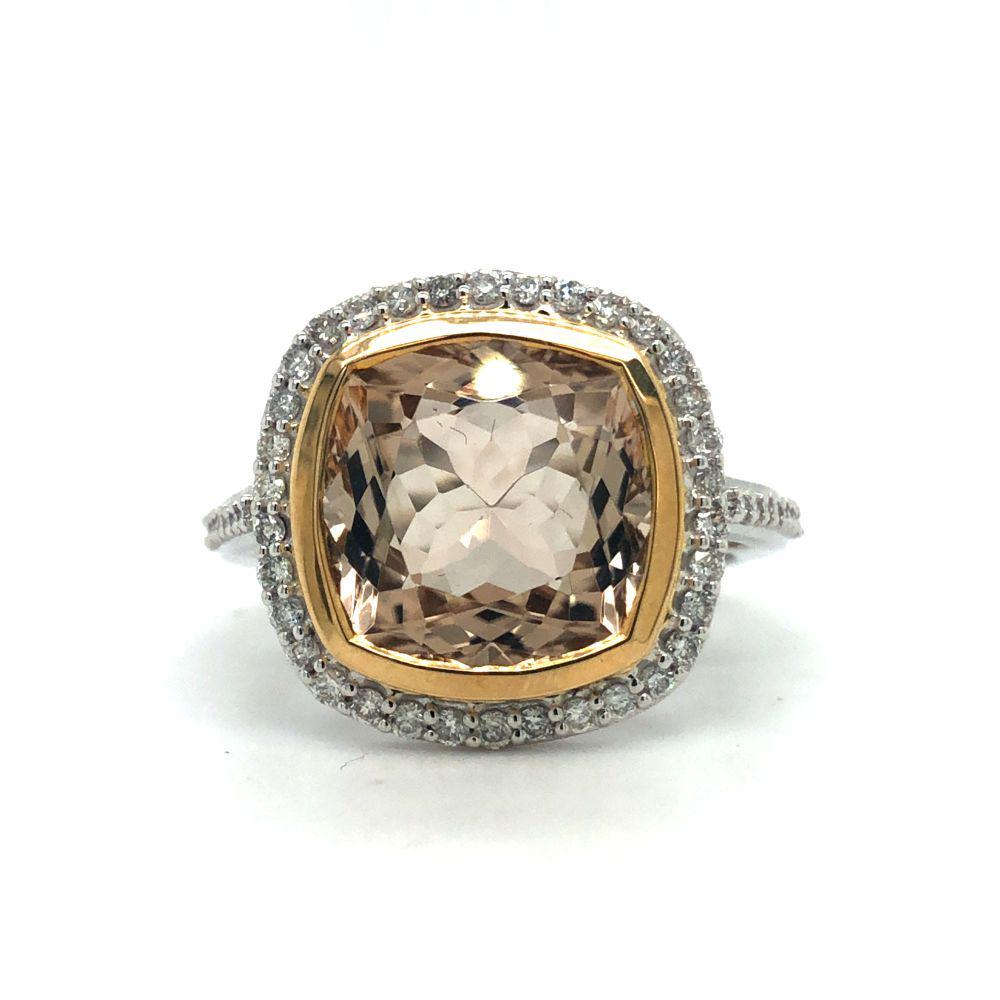 Rare Yellow Tourmaline and Diamond Ring (1 of 5)