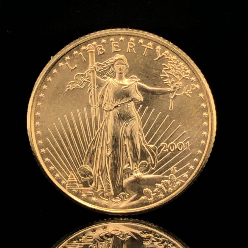 2001 US Gold 1/4 Eagle Choice Unc. Key Date (1 of 2)