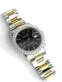 Man's ROLEX Datejust Wristwatch Diamond Bezel (1 of 11)