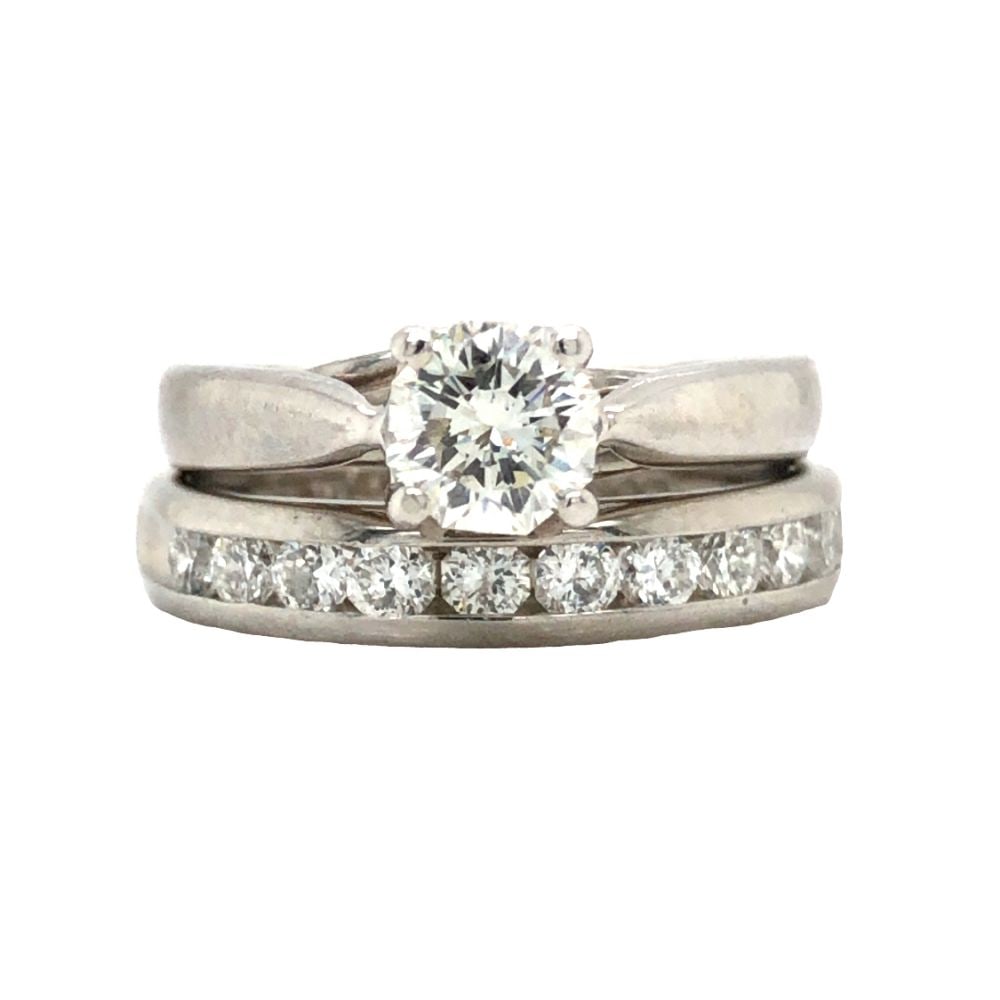 Fancy-Cut Octillion Solitaire Diamond Ring Set (1 of 9)