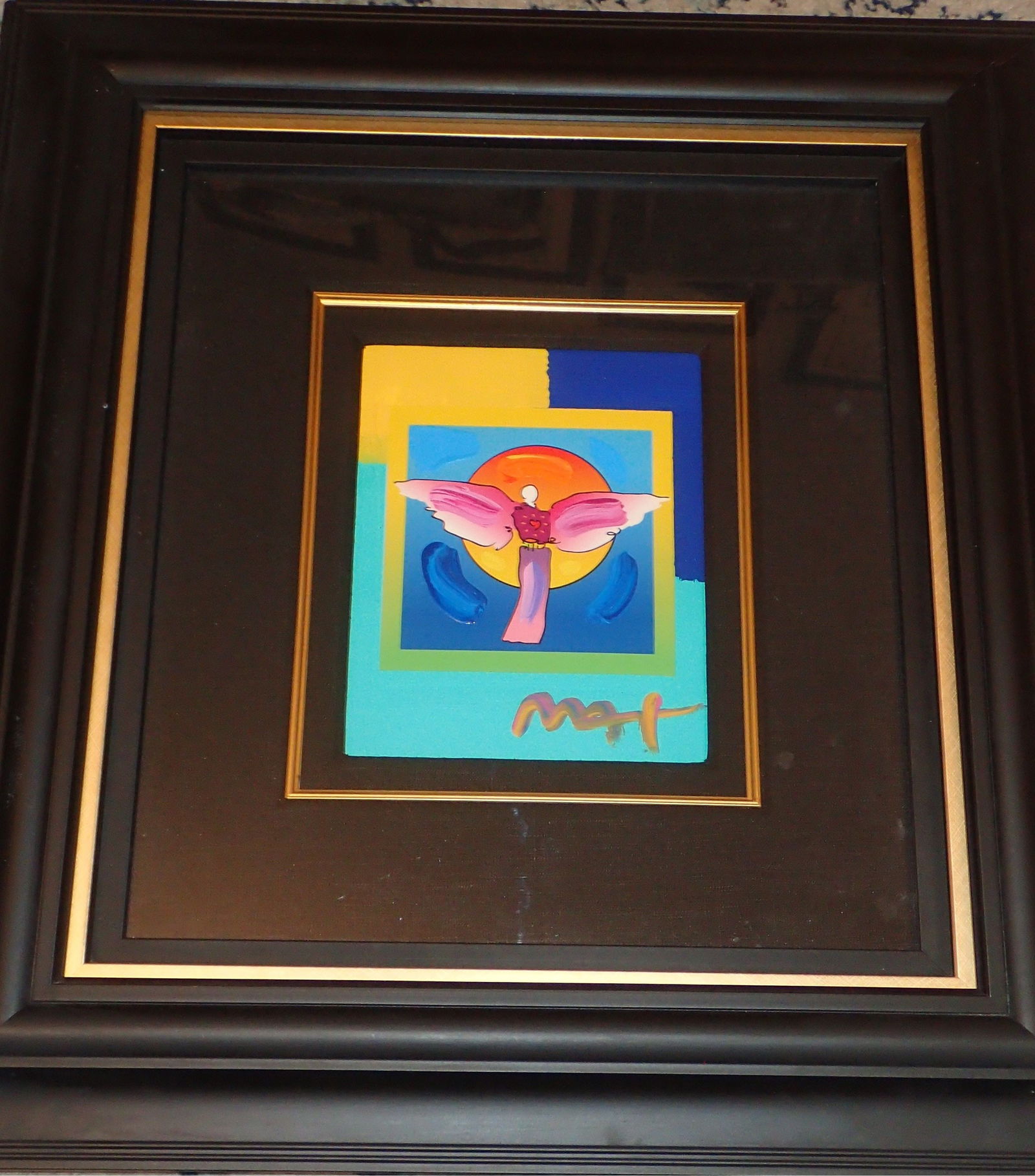 Peter Max Mixed Media with acrylic Signed (1 of 14)