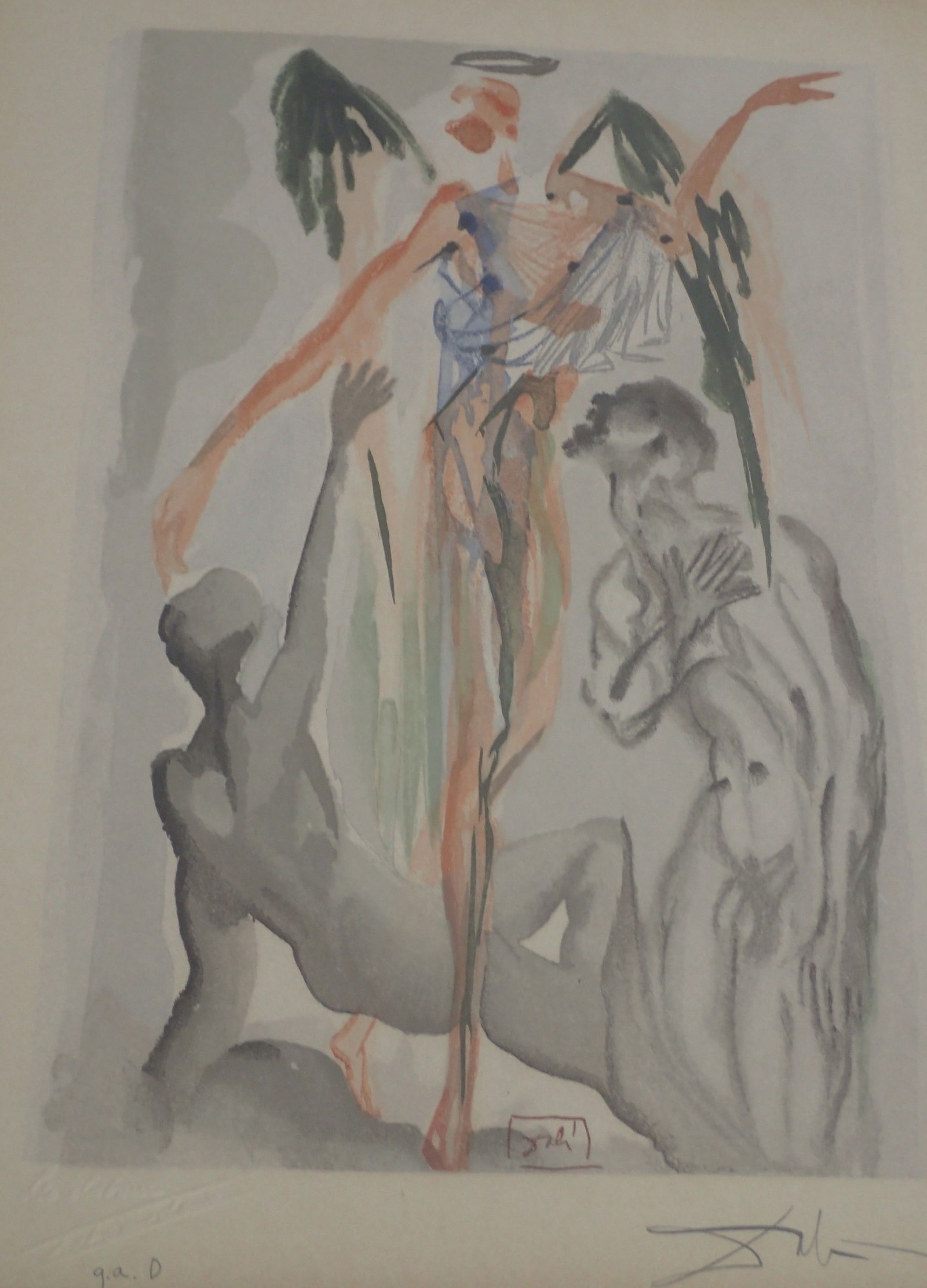 Salvador Dali Woodcut Hand Signed: BAT1125/15-ESSS Description: Divine Comedy - Divine Comedy - Purgatory 32 : Earthy Paradise Artist Name: Salvador Dali Medium: Woodcut Year: 1964 Signature: Signed in b