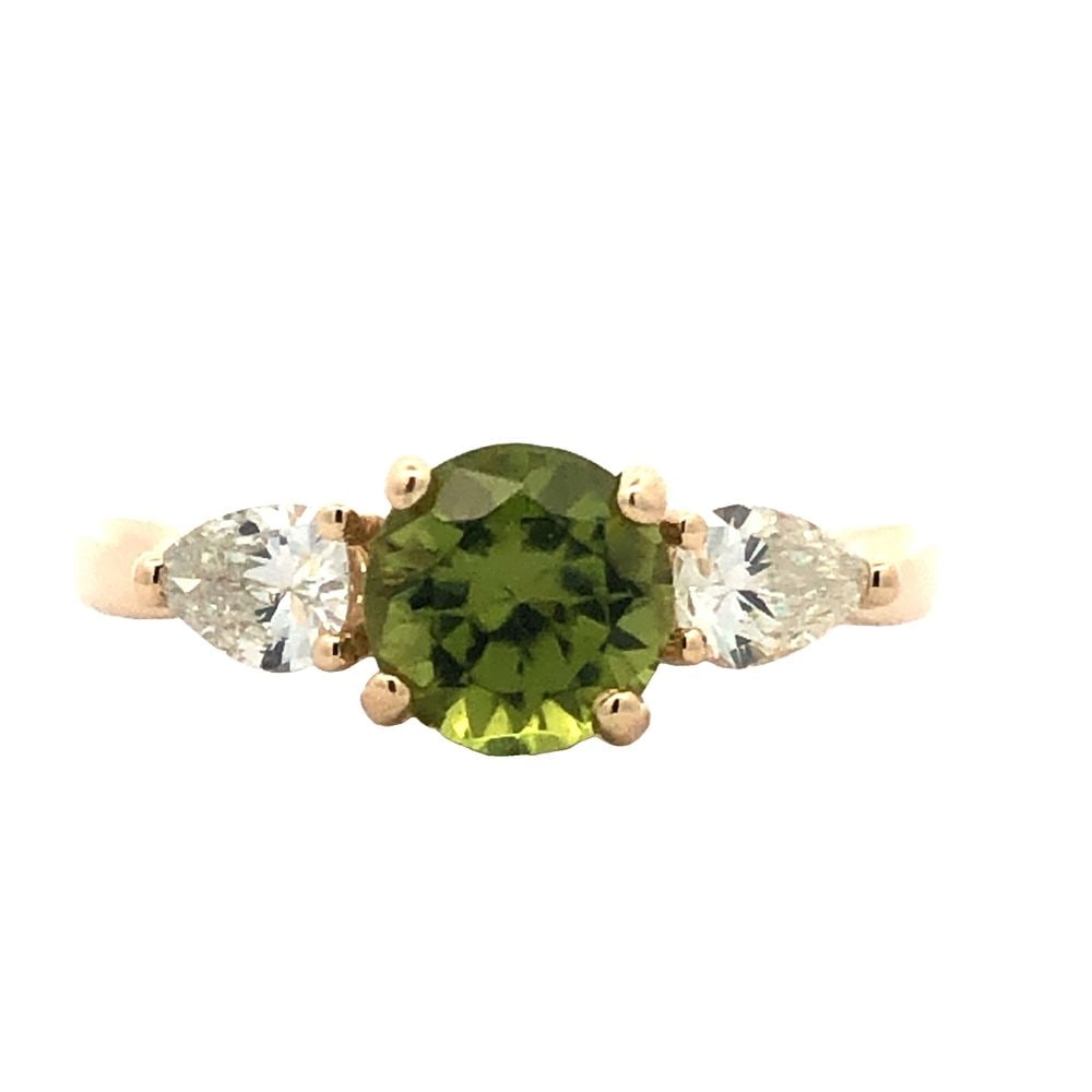 Peridot and Diamond Ring (1 of 5)