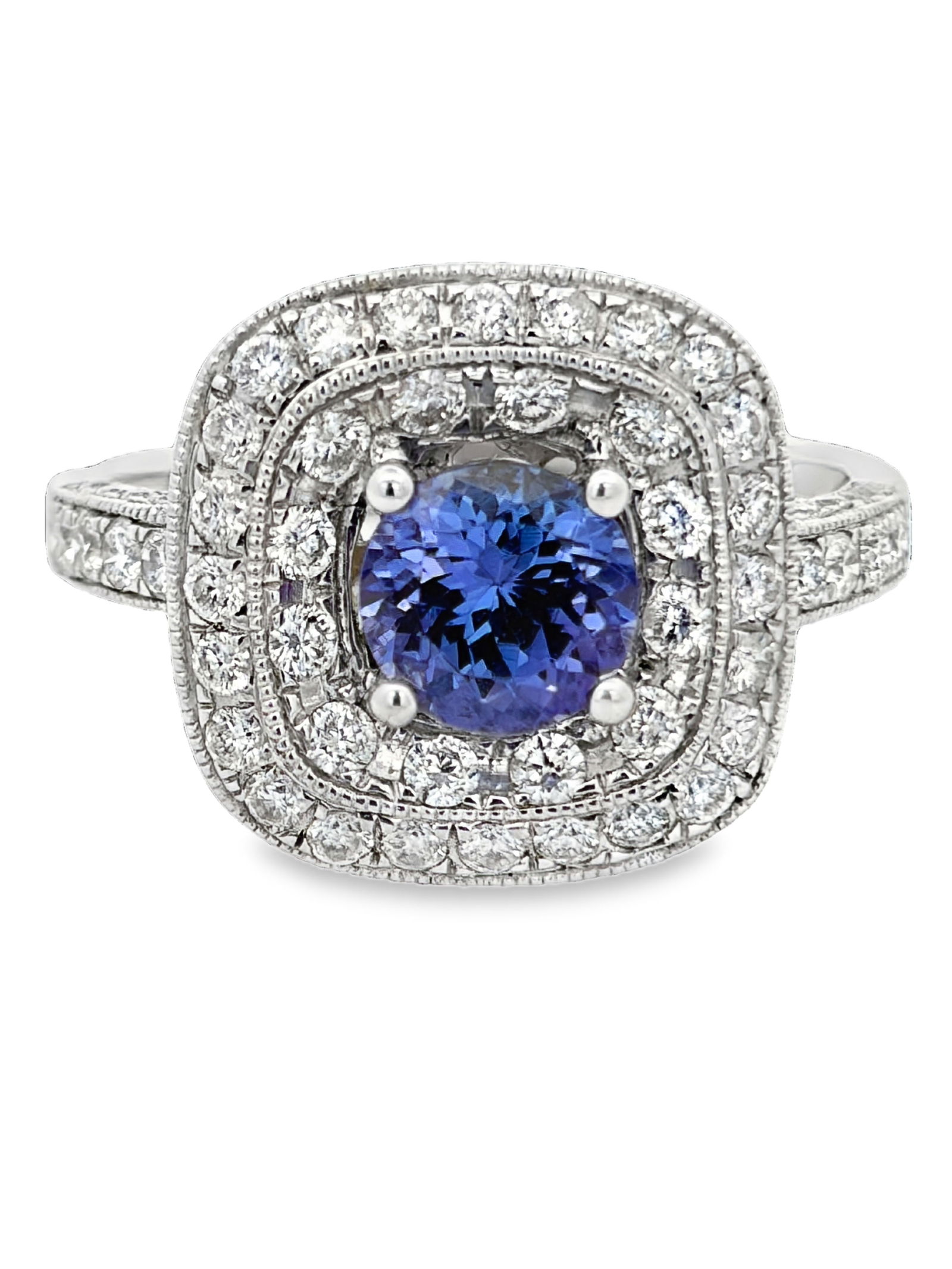 Tanzanite and Diamond Ring (1 of 4)
