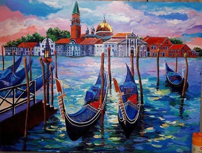 Yana Rafael Acrylic on Canvas: YR625/12-LSS Description: Venis Artist Name: Yana Rafael Medium: Acrylic on Canvas Signature: Unsigned Image size: 30 x 24 in Condition: