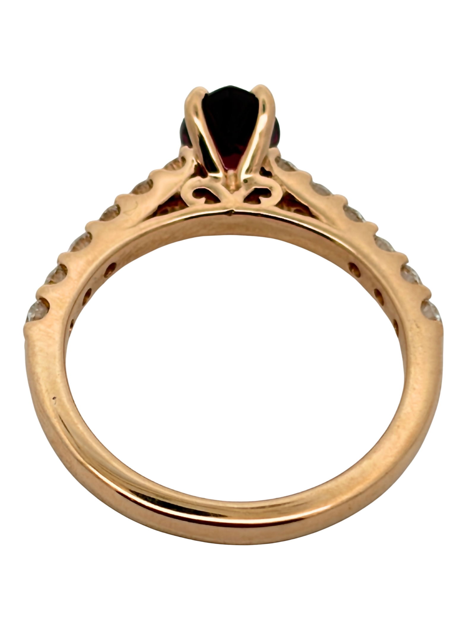 14K Ruby & Diamond Ring - 4