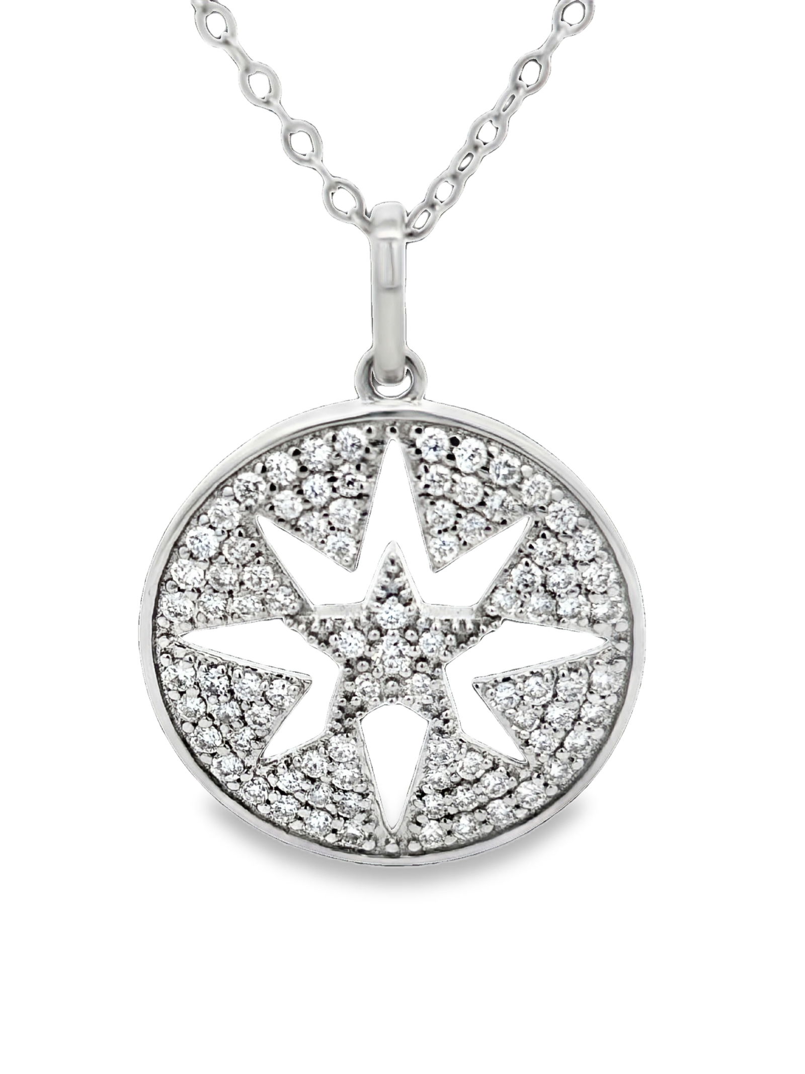 14K Diamond Pendant on Chain (1 of 5)