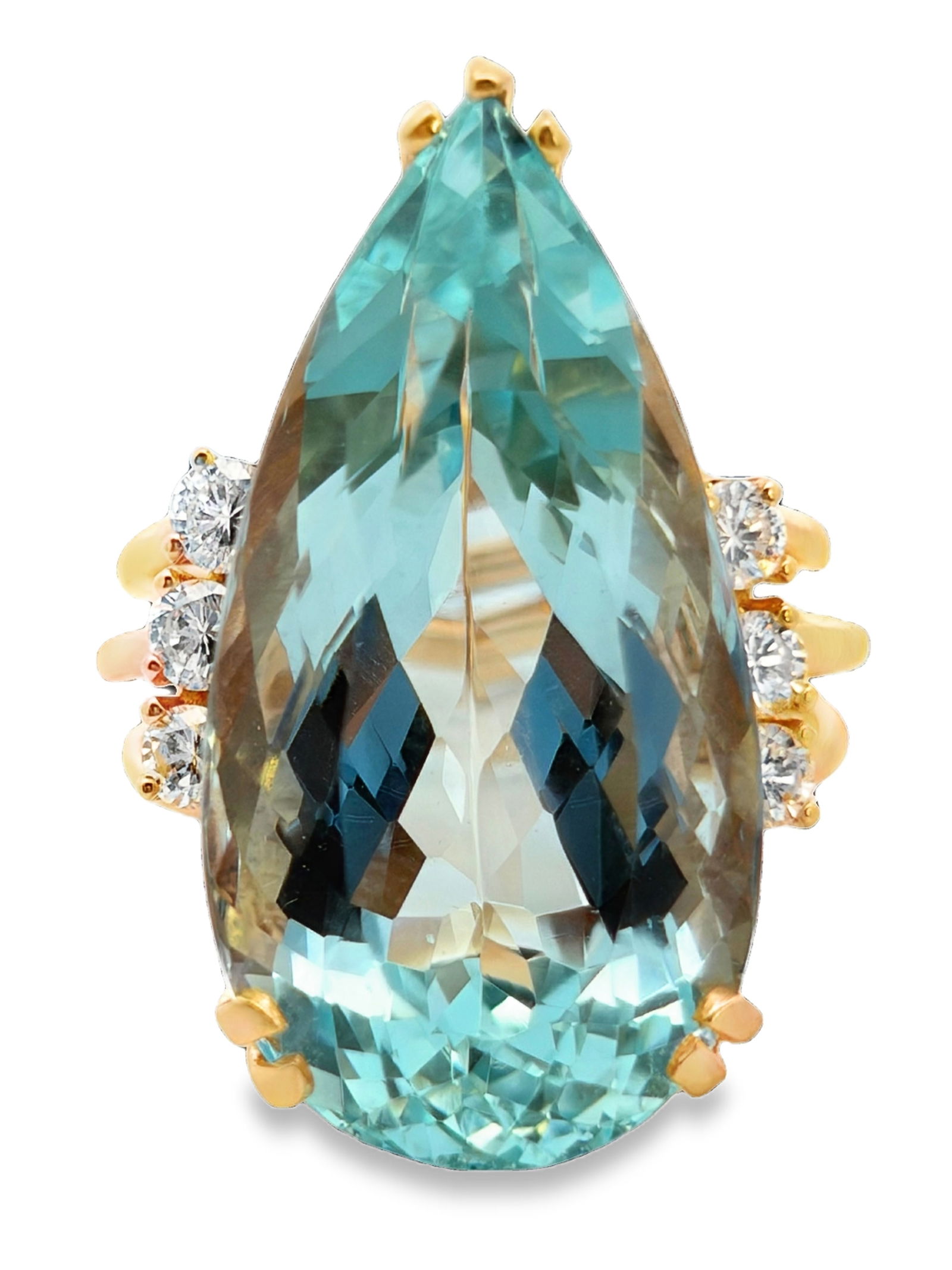 14K Aquamarine & Diamond Ring (1 of 6)