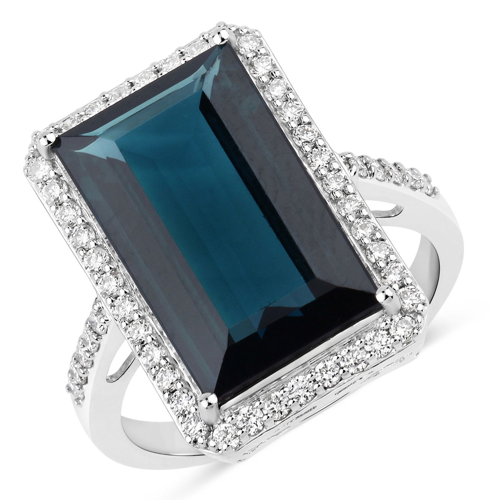 Blue Tourmaline and Diamond Ring (1 of 6)
