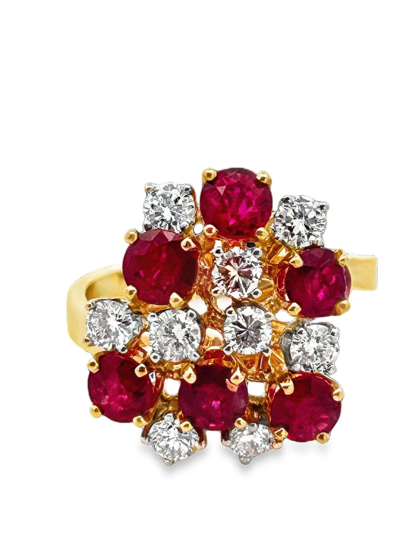 18K Ruby & Diamond Cocktail Ring (1 of 6)