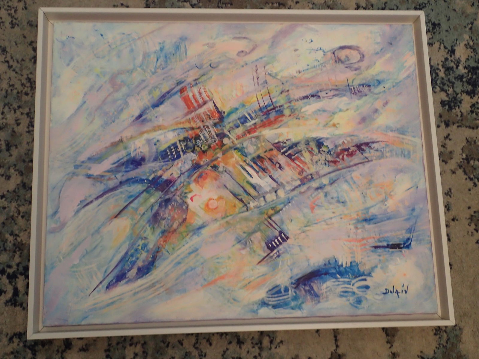 Duaiv Oil on Canvas Signed (1 of 13)