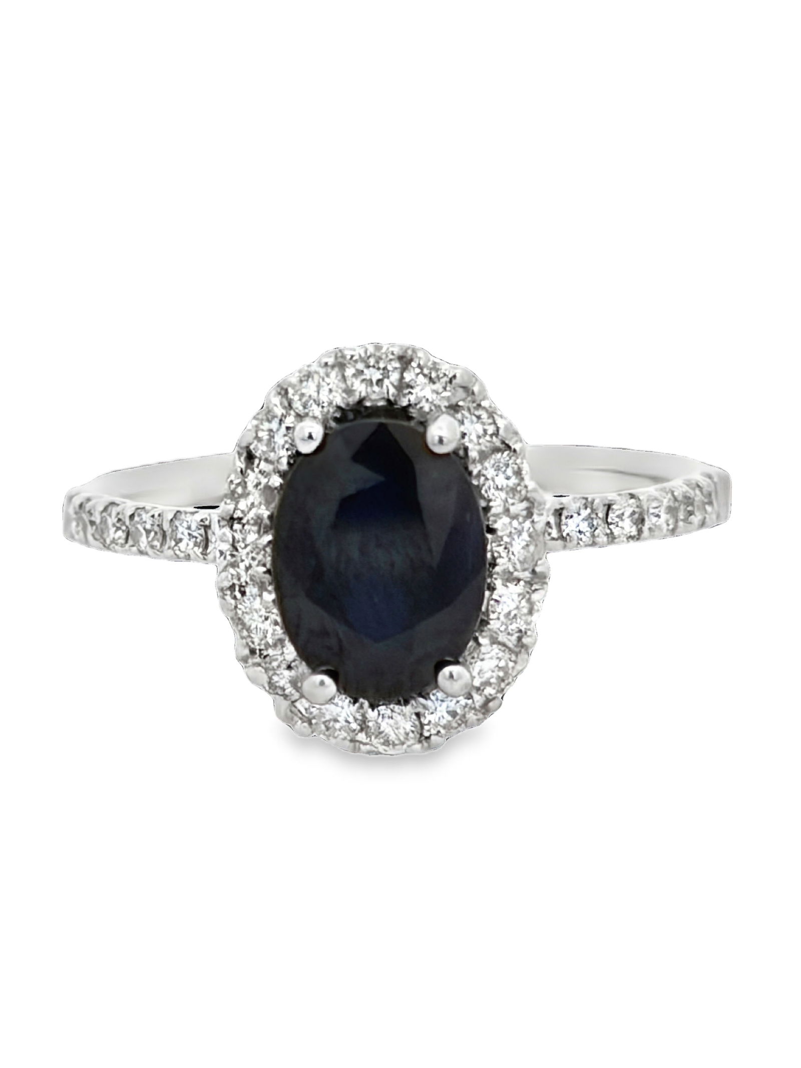 Blue Sapphire and Diamond Ring (1 of 5)